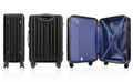 20 Inch Carry On Luggage With 360 Spinner Wheels Suitcases With Hard Sided Lightweight Abs Material Black Abs