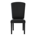 Dark Espresso Finish 5Pc Dining Set Genuine Marble Top Table And 4 Chairs Faux Leather Upholstery Dining Kitchen Set Wooden Furniture Upholstered Chair Marble Espresso Seats 4 Wood Dining Room Contemporary 4 Leg Rectangular Dining Table With Chair Wood
