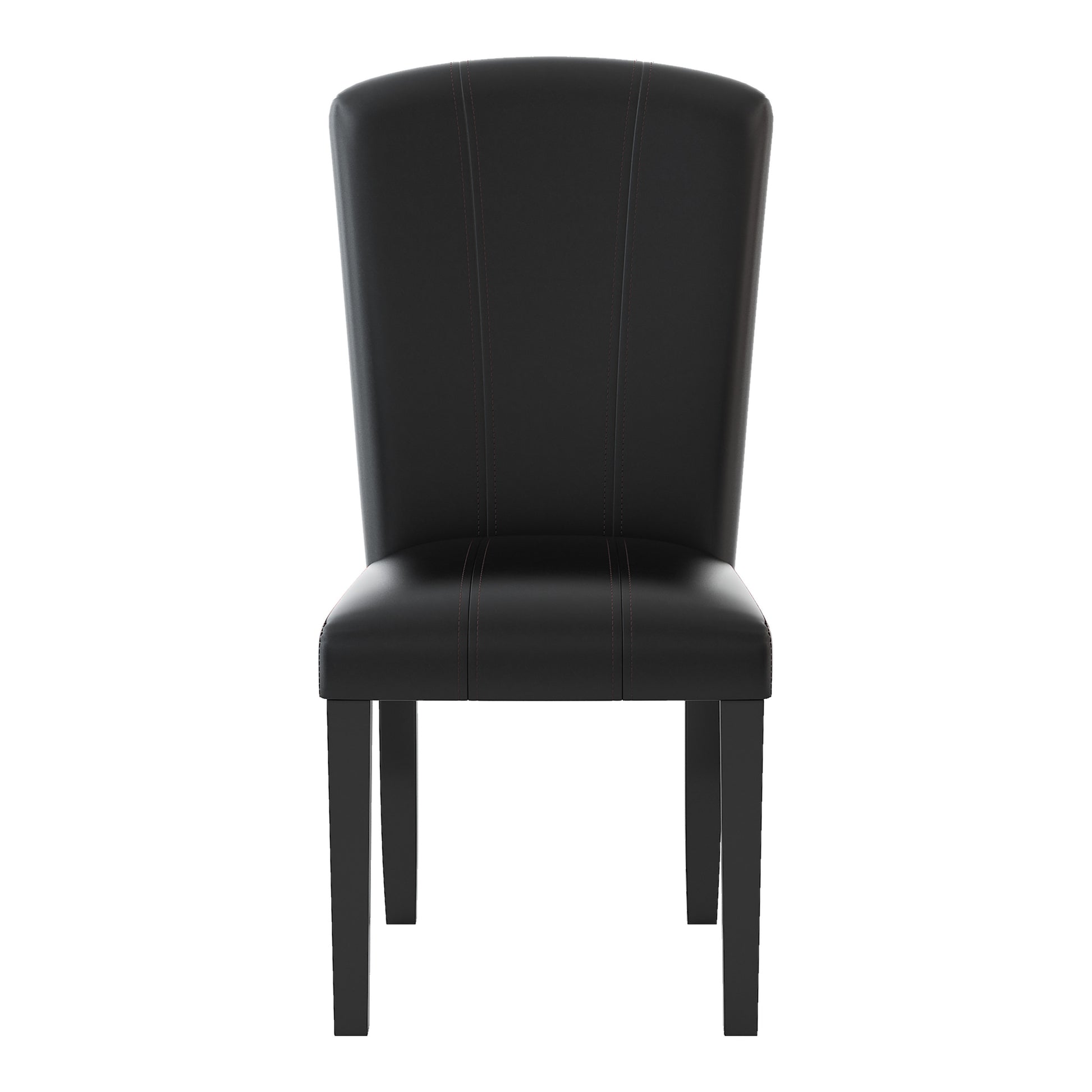 Dark Espresso Finish 5Pc Dining Set Genuine Marble Top Table And 4 Chairs Faux Leather Upholstery Dining Kitchen Set Wooden Furniture Upholstered Chair Marble Espresso Seats 4 Wood Dining Room Contemporary 4 Leg Rectangular Dining Table With Chair Wood