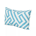 Realm Rectangular Pillow Teal Blue Fabric