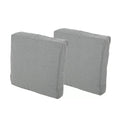 Tash Square Pillow Set Of 2 Charcoal Fabric