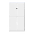 Assembly 40.2X20X71.3Inch High Freestanding Kitchen Pantry Large Cupboard Storage Cabinet With 2 Drawers, 2 Adjustable Shelves, 8 Door Shelves For Kitchen, Dining Room,White White Kitchen Farmhouse