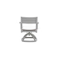 Outdoor Patio Aluminum Swivel Rocker 2Pcs With Outdoor Grade Sunbrella Fabric Cushions, Grayish Yes Dining Set Grayish Rust Resistant Frame Fade Resistant Cushion Modern Multiple Chairs Seating Group Foam Aluminum