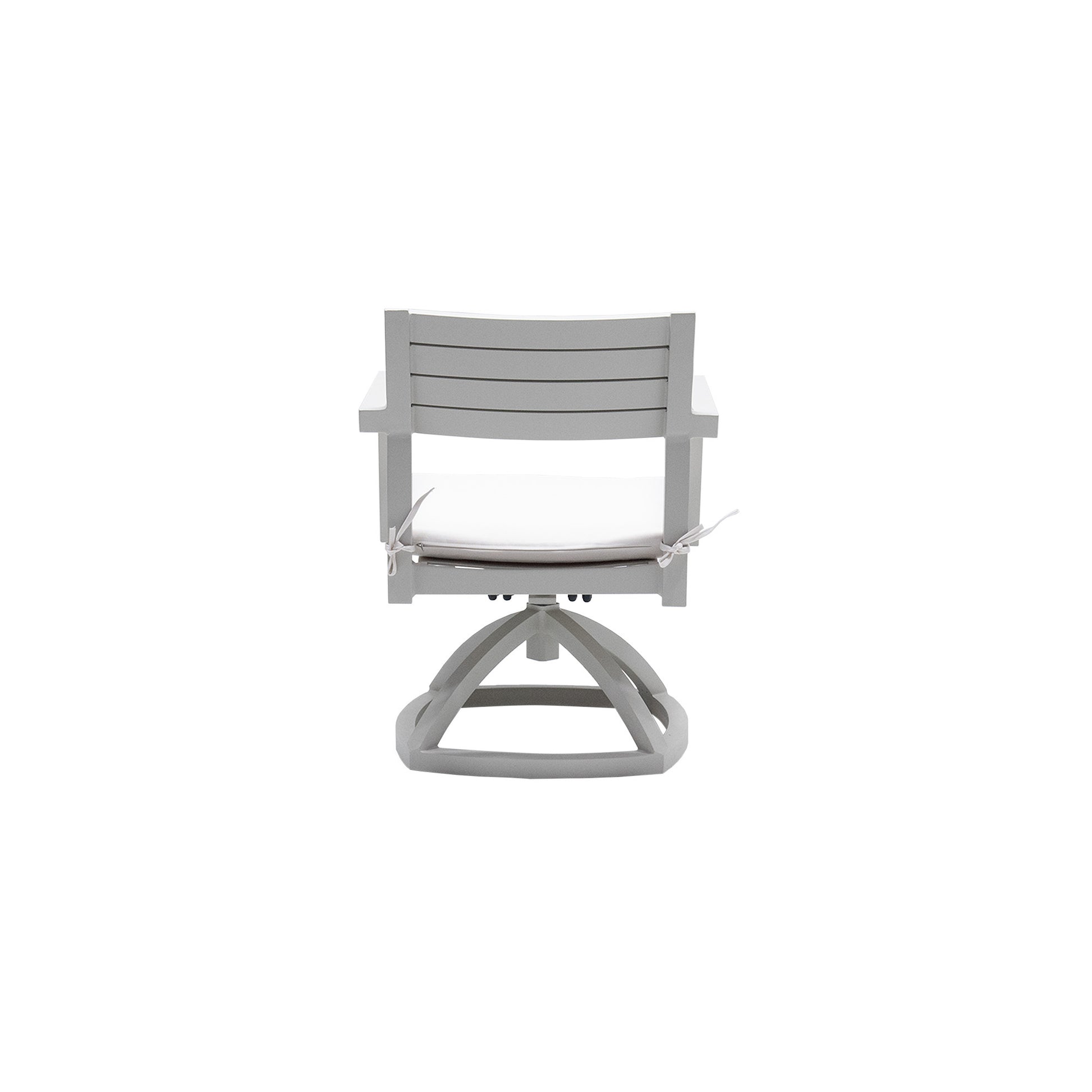 Outdoor Patio Aluminum Swivel Rocker 2Pcs With Outdoor Grade Sunbrella Fabric Cushions, Grayish Yes Dining Set Grayish Rust Resistant Frame Fade Resistant Cushion Modern Multiple Chairs Seating Group Foam Aluminum