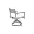 Outdoor Patio Aluminum Swivel Rocker 2Pcs With Outdoor Grade Sunbrella Fabric Cushions, Grayish Yes Dining Set Grayish Rust Resistant Frame Fade Resistant Cushion Modern Multiple Chairs Seating Group Foam Aluminum