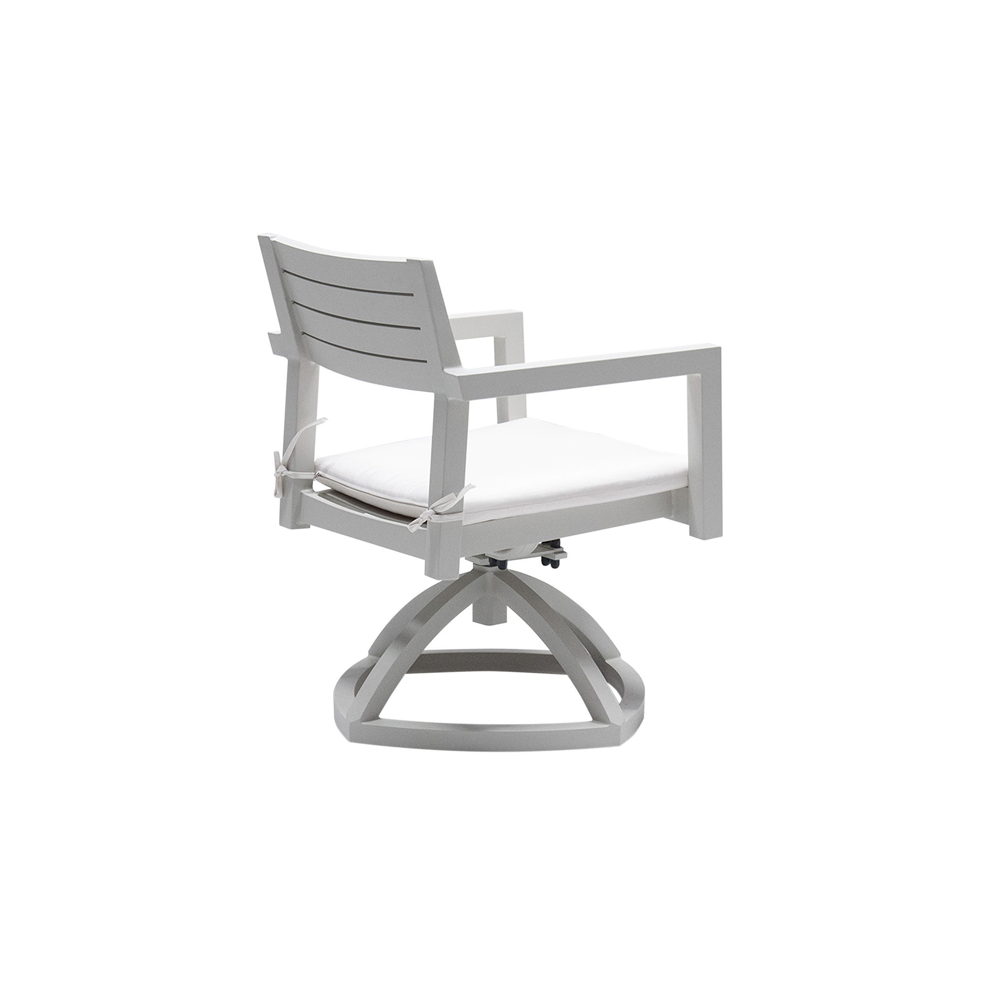 Outdoor Patio Aluminum Swivel Rocker 2Pcs With Outdoor Grade Sunbrella Fabric Cushions, Grayish Yes Dining Set Grayish Rust Resistant Frame Fade Resistant Cushion Modern Multiple Chairs Seating Group Foam Aluminum