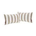 Coronado Stripe Rectangular Pillow Brown Fabric