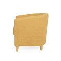 Cortina Fabric Club Chair Mustard Yellow Primary Living Space Casual,Contemporary,Cute Birch Fabric