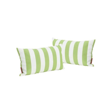 Coronado Stripe Rectangular Pillow Green Fabric