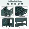 30Inch Transitional Style Bathroom Vanity Cabinet Combo With Ceramic Sink Green Bathroom Solid Wood Mdf