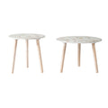 S 2 Side Tables White Mdf