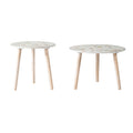 S 2 Side Tables White Mdf