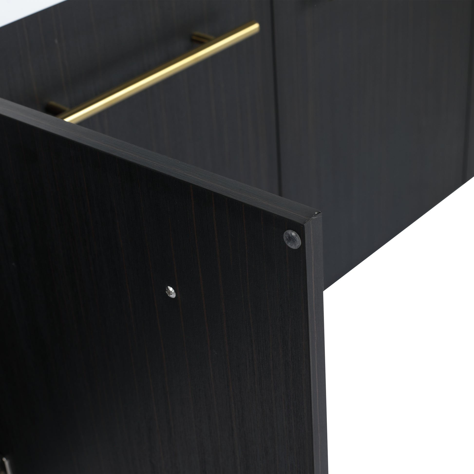 60 Inch Wall Mounted Bathroom Vanity Only The Cabinet Body, No Top Sink Bvb09160Bct Black Chestnut 4 Bathroom Wall Mounted Modern Plywood