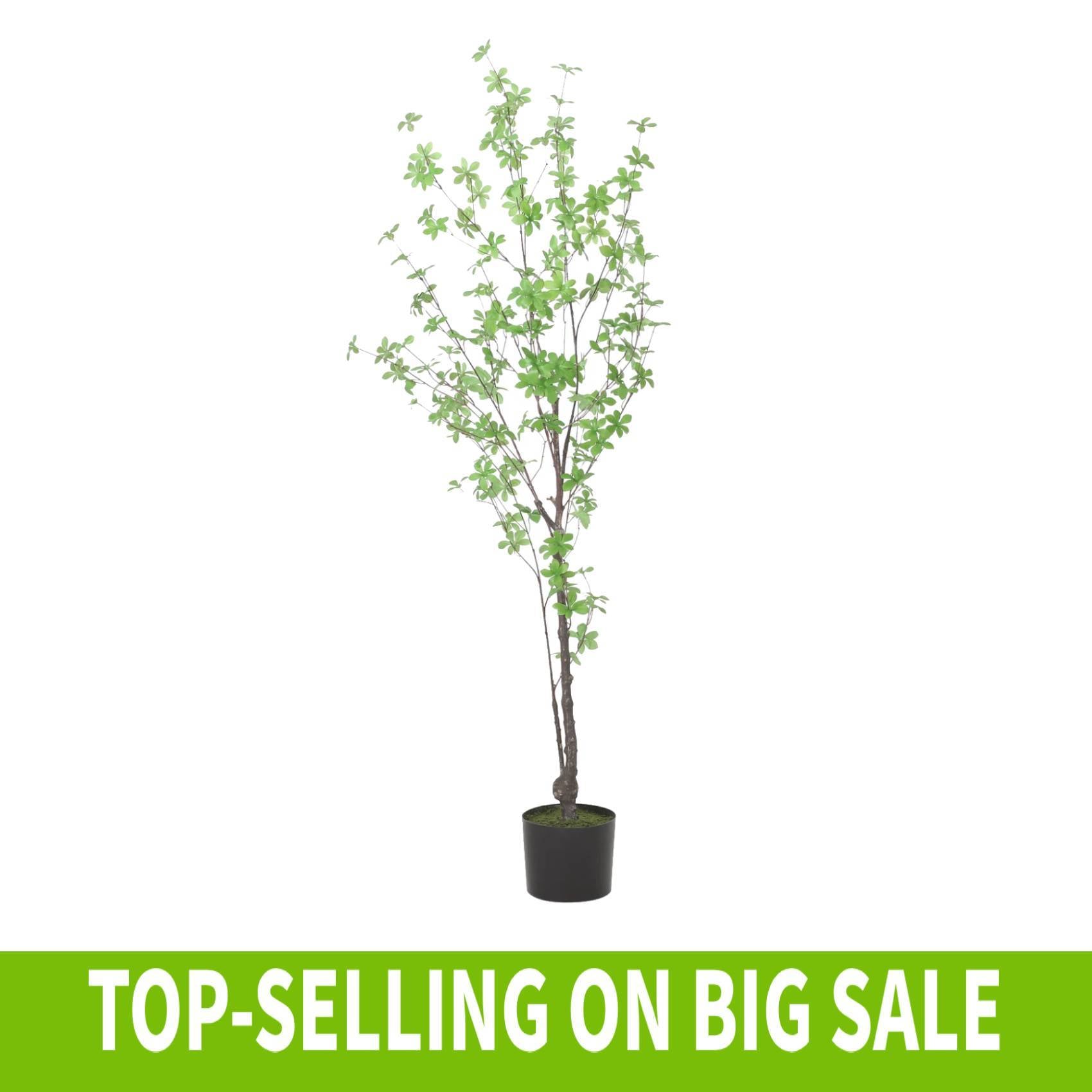 150Cm Artificial Disc Leaf Tree Green Polyethylene