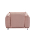 3 1 Oversized Loveseat Sofa For Living Room, Sherpa Sofa With Metal Legs, 3 Seater Sofa, Solid Wood Frame Couch With 2 Pillows, For Apartment Office Living Room Pink Pink Foam Fabric 4 Seat