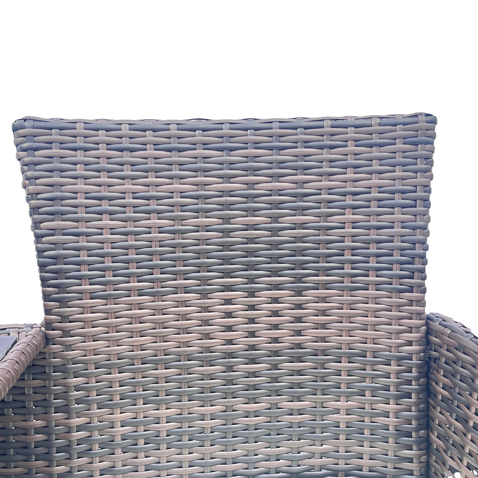 Wicker Patio Conversation Furniture Set, Outdoor Furniture Set With Removable Cushions & Table, Tempered Glass Top, Modern Rattan Bench For Garden Lawn Backyard Yes Complete Patio Set Red Brown Weather Resistant Frame Water Resistant Cushion Garden &
