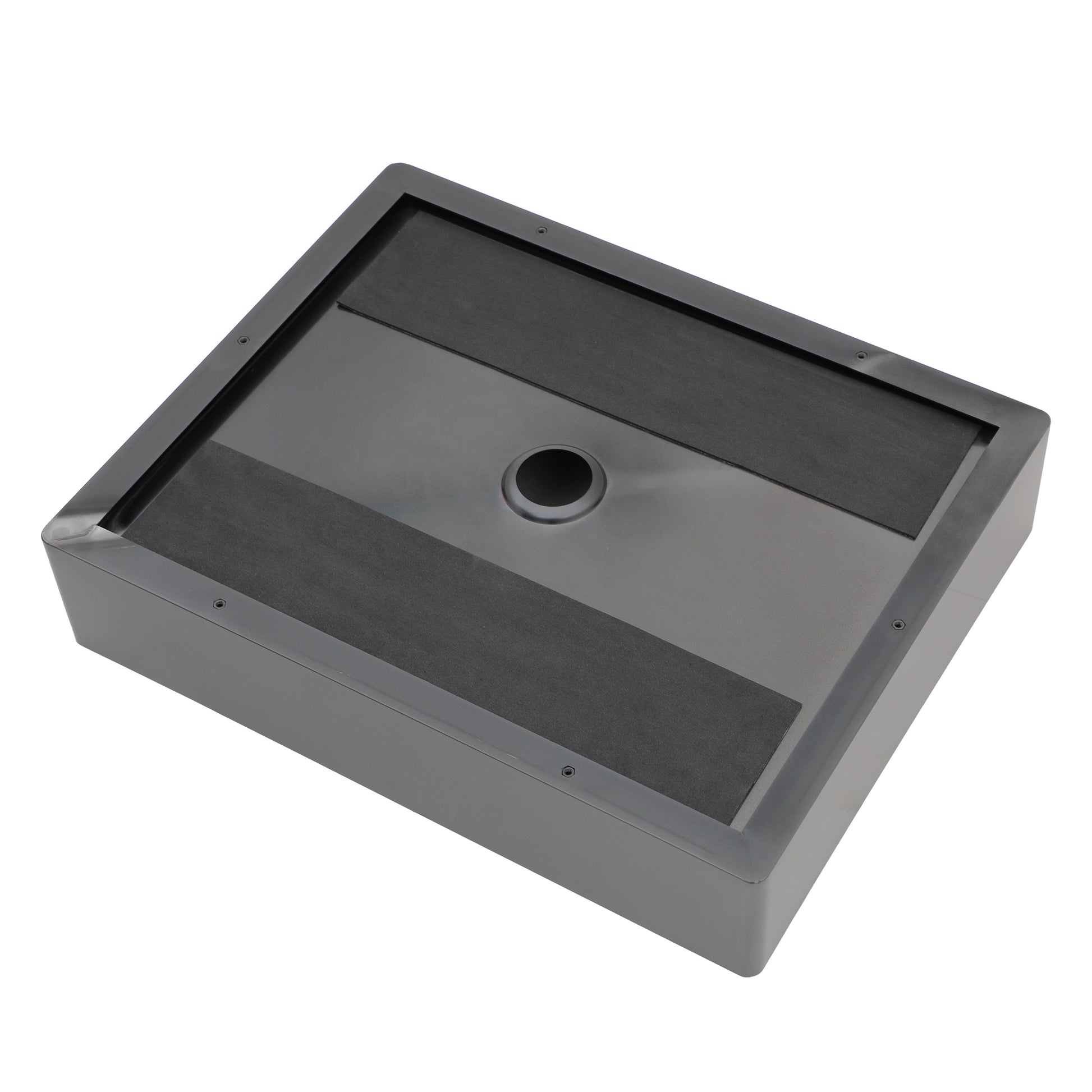 19"X15" Gunmetal Black Stainless Steel Bathroom Sink With Pop Up Drain Gunmetal Black Stainless Steel