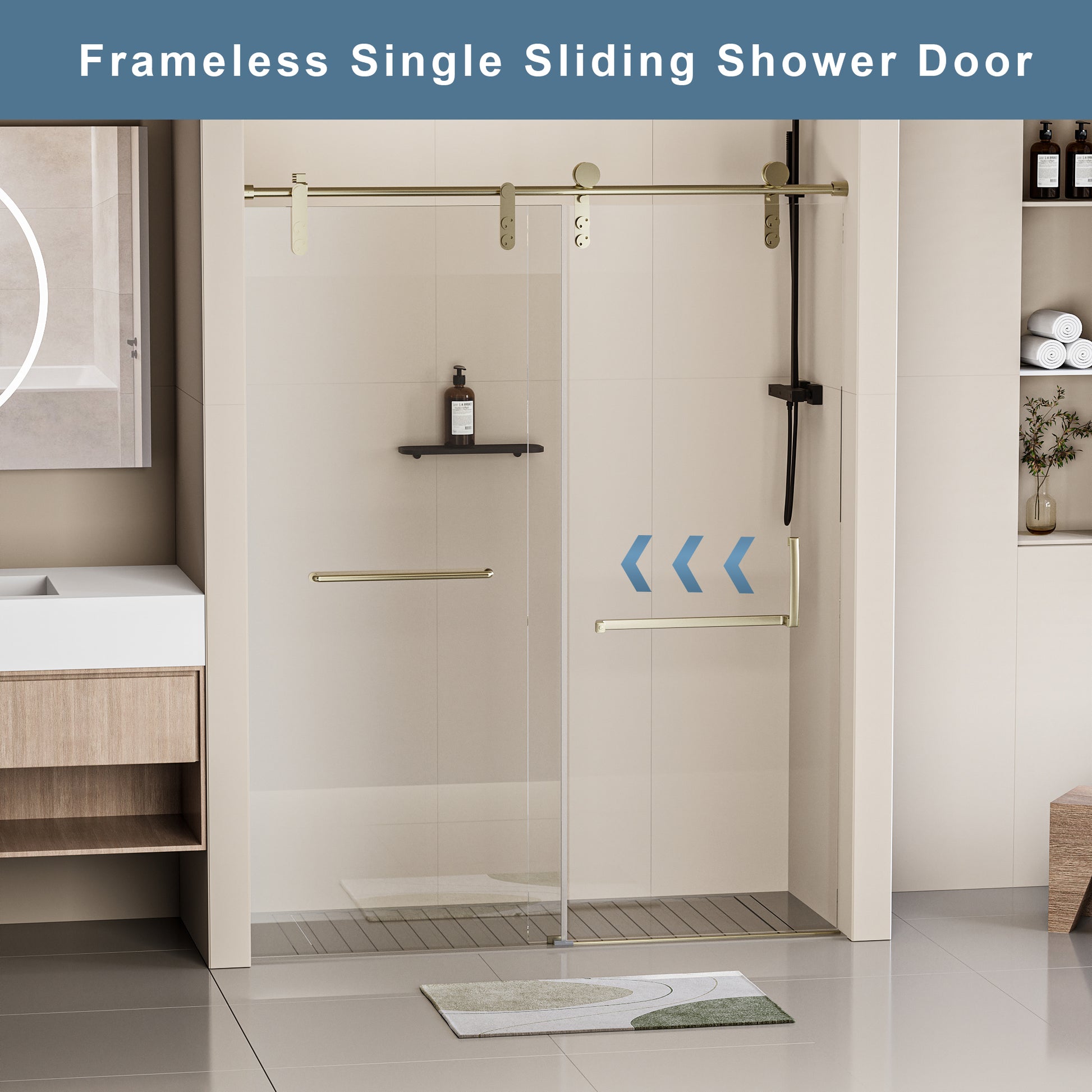 Shower Door Hardware & Handles Aluminium Alloy Chrome Aluminium Alloy