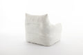 054 Large Size Teddy Fabric Bean Bag Chair Lazy Sofa Chair Sponge Filling For Indoor,Ivory Ivory Primary Living Space Soft Tufted Back Modern Memory Foam Teddy