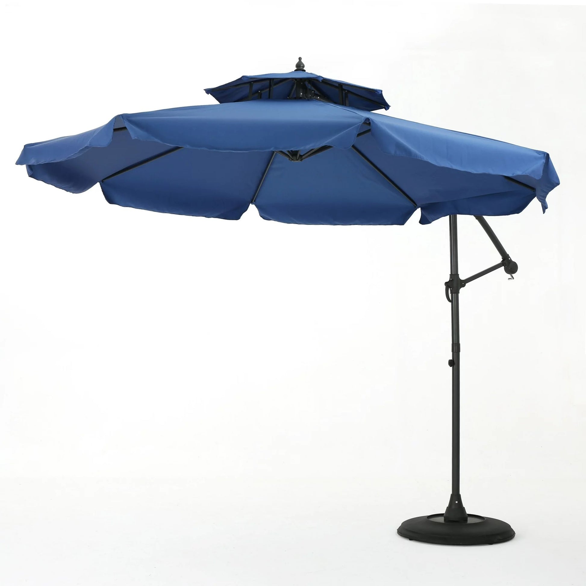 Baja Banana Canopy Sunshade Black Blue Garden & Outdoor Umbrellas Fabric Metal