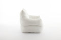 054 Large Size Teddy Fabric Bean Bag Chair Lazy Sofa Chair Sponge Filling For Indoor,Ivory Ivory Primary Living Space Soft Tufted Back Modern Memory Foam Teddy