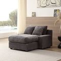 Modern Luxury Sofa Couch For Living Room Quality Corduroy Upholstery Sleeper Sofa Bed Daybed Grey Grey Corduroy 1 Seat