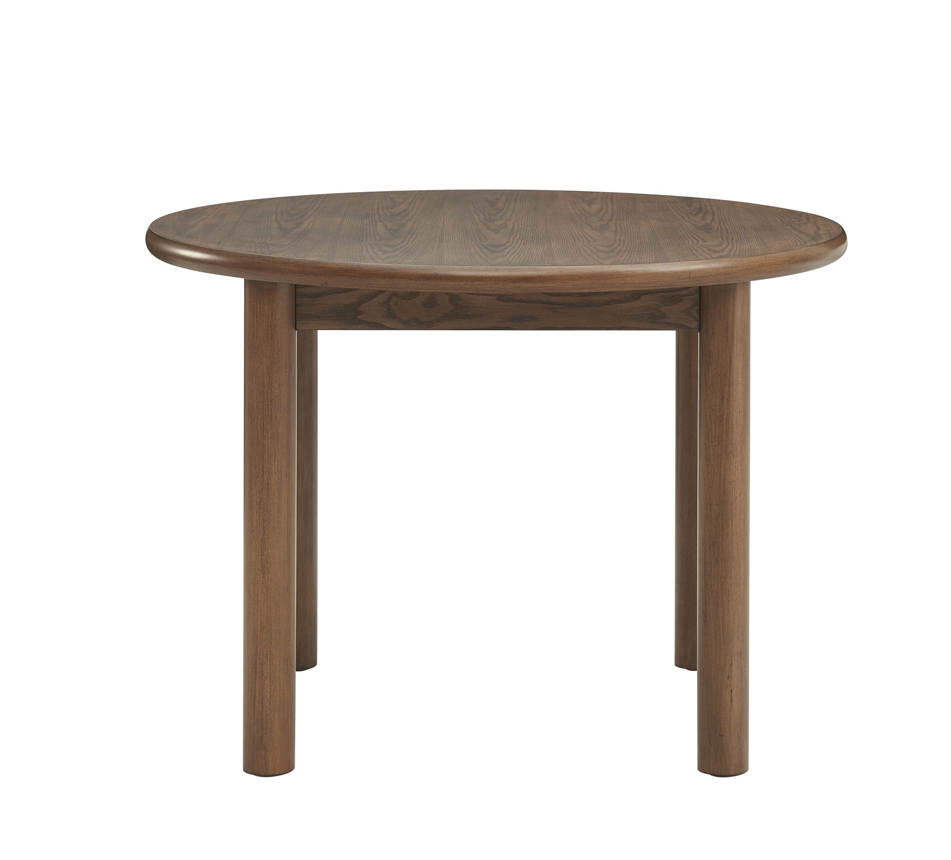 42" Round Dining Table For 4 Person, Retro Kitchen Table, Wooden Dinner Room Table With Solid Wood Legs For Home Kitchen Restaurant Living Room, Ultra Easy To Assemble Walnut Solid Wood Mdf