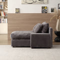 Modern Luxury Sofa Couch For Living Room Quality Corduroy Upholstery Sleeper Sofa Bed Daybed Grey Grey Corduroy 1 Seat