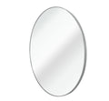 Silver 36 Inch Metal Round Bathroom Mirror Silver Classic Mdf Glass Aluminium Alloy