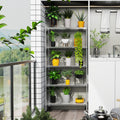 5 Tier Shelf Wire Shelving Unit, Nsf Heavy Duty Wire Shelf Metal Large Storage Shelves Height Adjustable Utility For Garage Kitchen Office Commercial Shelving Steel Layer Shelf Chrome Chrome Iron Plastic