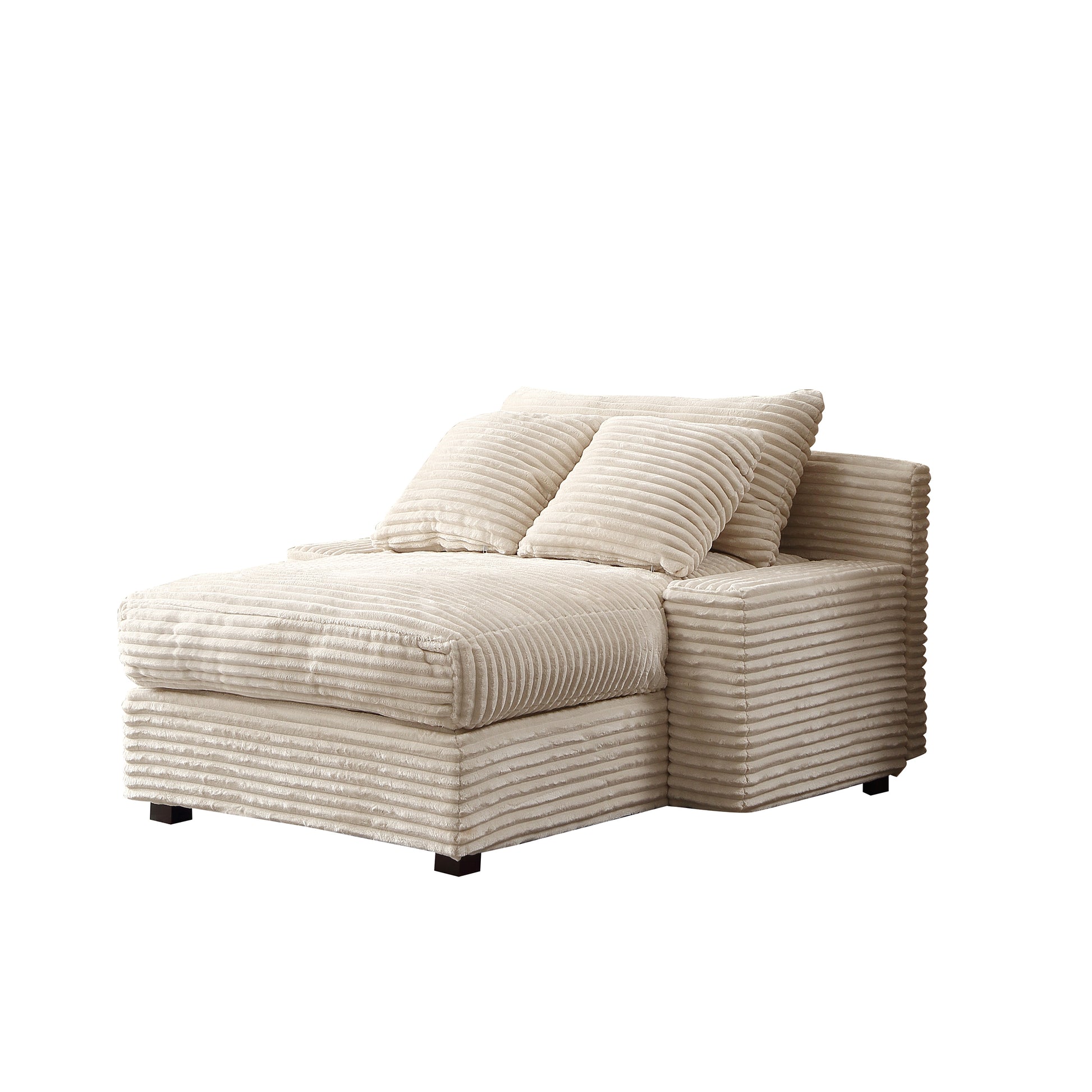 Modern Luxury Sofa Couch For Living Room Quality Corduroy Upholstery Sleeper Sofa Bed Daybed Beige Beige Corduroy 1 Seat