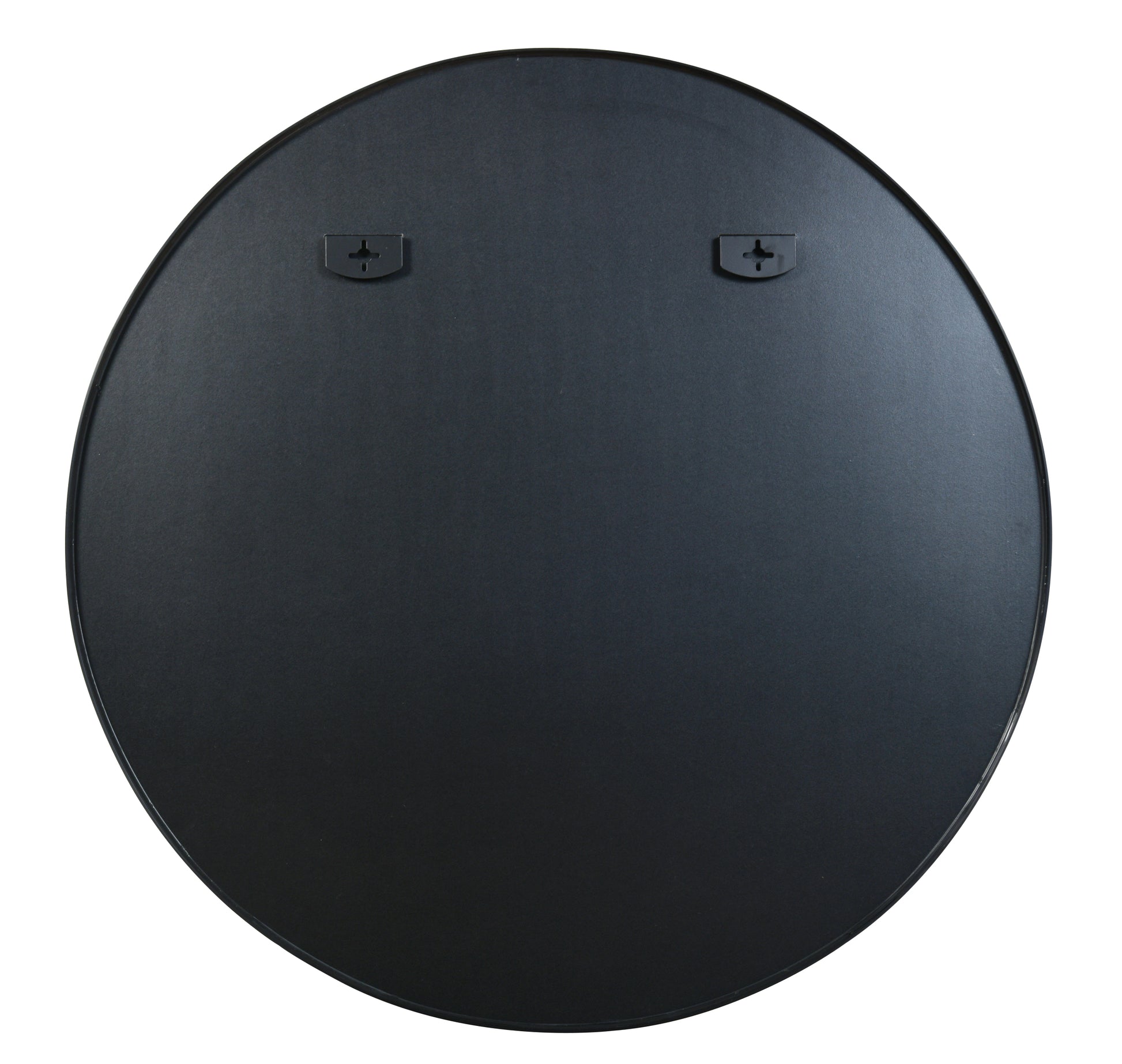 Black 42 Inch Metal Round Bathroom Mirror Black Classic Mdf Glass Aluminium