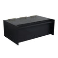 48 Inch Freestanding Bathroom Vanity With Resin Sink, With Soft Closing Door, Kd Package Black Chestnut Bathroom Modern Plywood