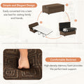 Twin Size Folding Ottoman Sleeper Bed With Mattress Convertible Guest Bed Espresso Espresso Foam Linen 1 Seat