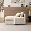 Modern Luxury Sofa Couch For Living Room Quality Corduroy Upholstery Sleeper Sofa Bed Daybed Beige Beige Corduroy 1 Seat