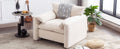 Modern Style Chenille Oversized Armchair Accent Chair Single Sofa Lounge Chair 38.6'' W For Living Room, Bedroom,Cream Cream Chenille