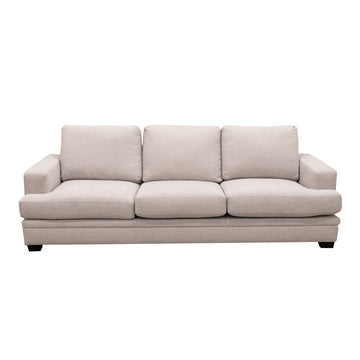 Scottsdale Beige Sofa Beige Wood Polyester Blend 3 Seat