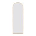 Gold 71X23.6 Inch Metal Arch Stand Full Length Mirror Gold Classic Mdf Glass Aluminium Alloy