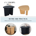 Tapered Tabletop Side Table Black Antique Black Mdf