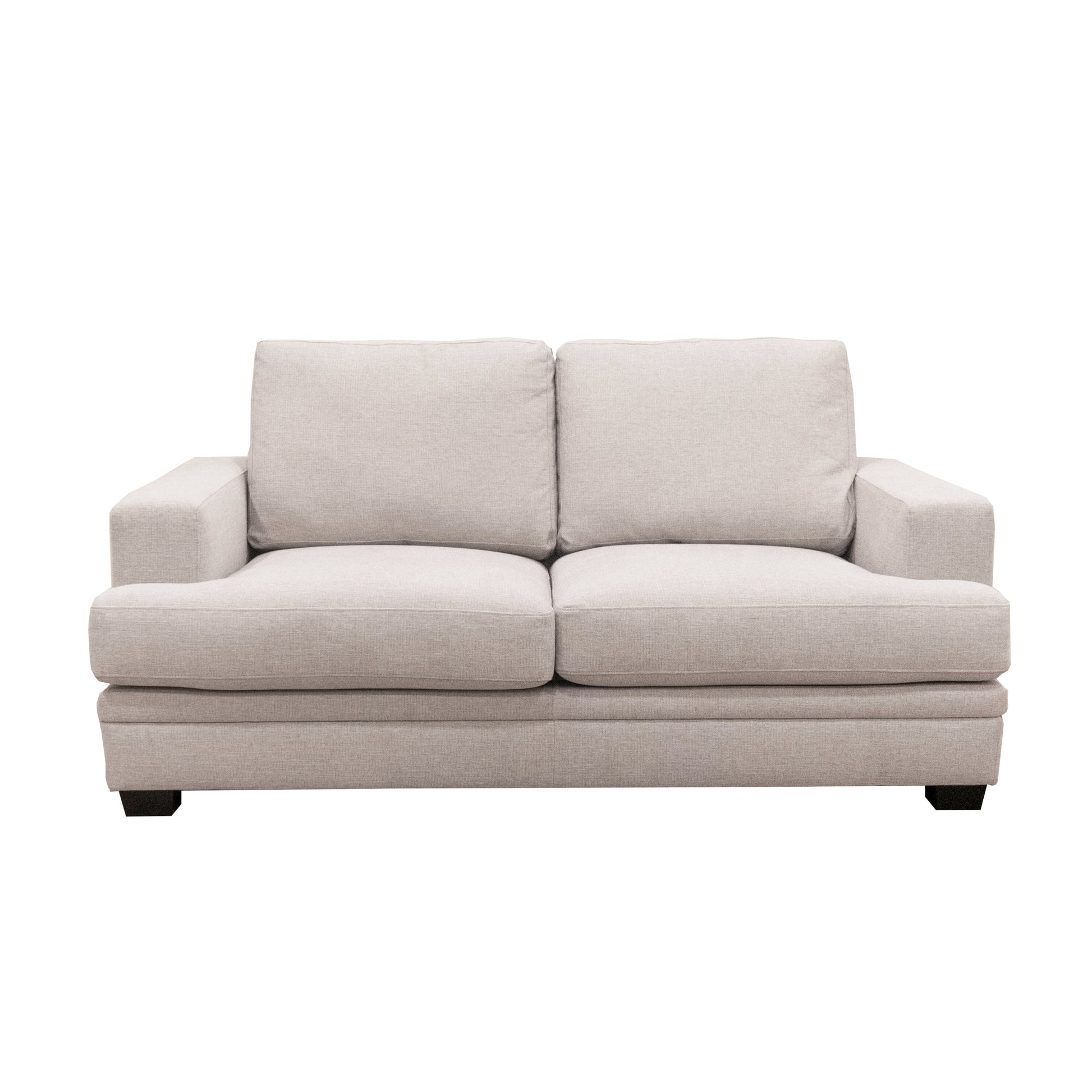 Scottsdale Beige Loveseat Beige Wood Polyester Blend