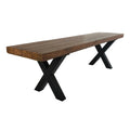 Concrete Bench Leg Black Iron