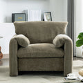 Modern Style Chenille Oversized Armchair Accent Chair Single Sofa Lounge Chair 38.6'' W For Living Room, Bedroom, Green Matcha Green Chenille