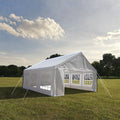 20X20 Feet Party Tent Heavy Duty Marquee Canopy Outdoor Wedding Tent Carport Events Shelter Tent For Parties Bbq With Storgae Carry Bags White Garden & Outdoor American Traditional Uv Resistant
