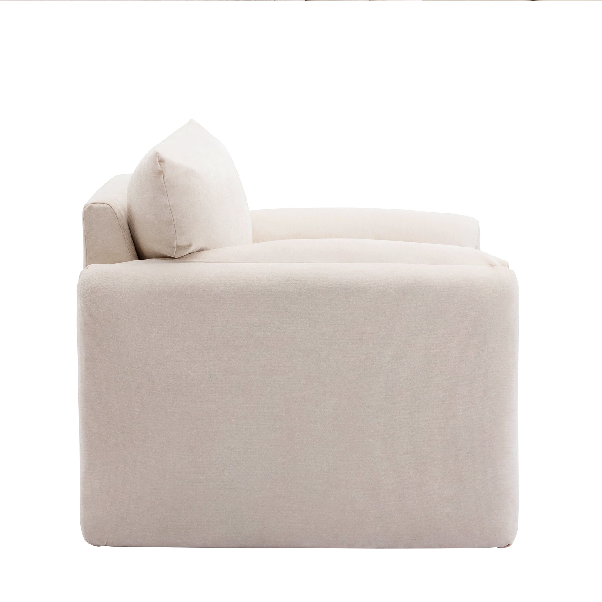 Modern Style Chenille Oversized Armchair Accent Chair Single Sofa Lounge Chair 38.6'' W For Living Room, Bedroom,Cream Cream Chenille