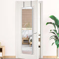 Silver 47 X 14In Door Mirror Silver Classic Mdf Glass Aluminium Alloy