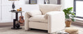Modern Style Chenille Oversized Armchair Accent Chair Single Sofa Lounge Chair 38.6'' W For Living Room, Bedroom,Cream Cream Chenille