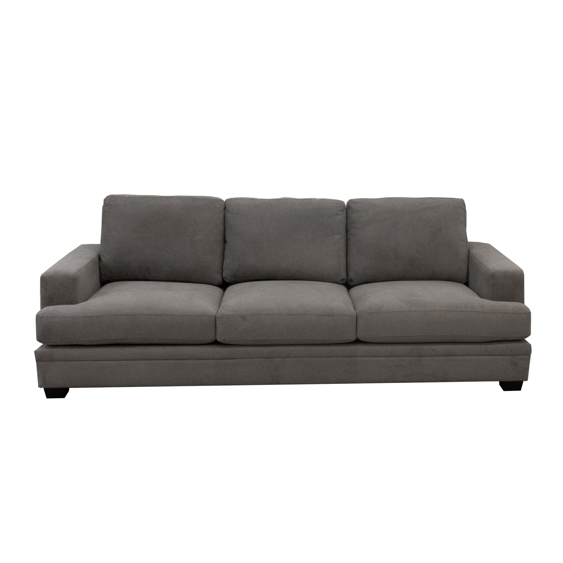 Scottsdale Grey Sofa Grey Wood Polyester Blend 3 Seat