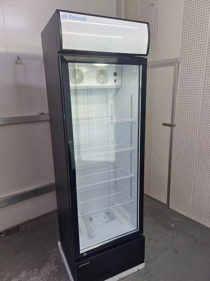 23" Single Glass Door Refrigerator Antique Black American Design Polyurethane Foam Abs Steel Q235