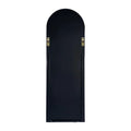 Black 71X23.6 Inch Metal Arch Stand Full Length Mirror Black Classic Mdf Glass Aluminium Alloy