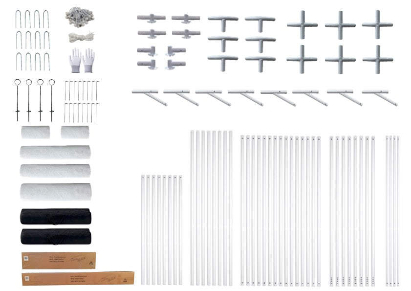 20X20 Feet Party Tent Heavy Duty Marquee Canopy Outdoor Wedding Tent Carport Events Shelter Tent For Parties Bbq With Storgae Carry Bags White Garden & Outdoor American Traditional Uv Resistant